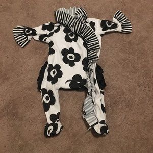Mud pie baby girl footed outfit